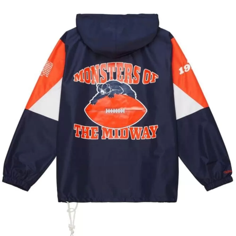 Apparel Mitchell & Ness Jackets & Outerwear-Team Origins Pullover Anorak Chicago Bears