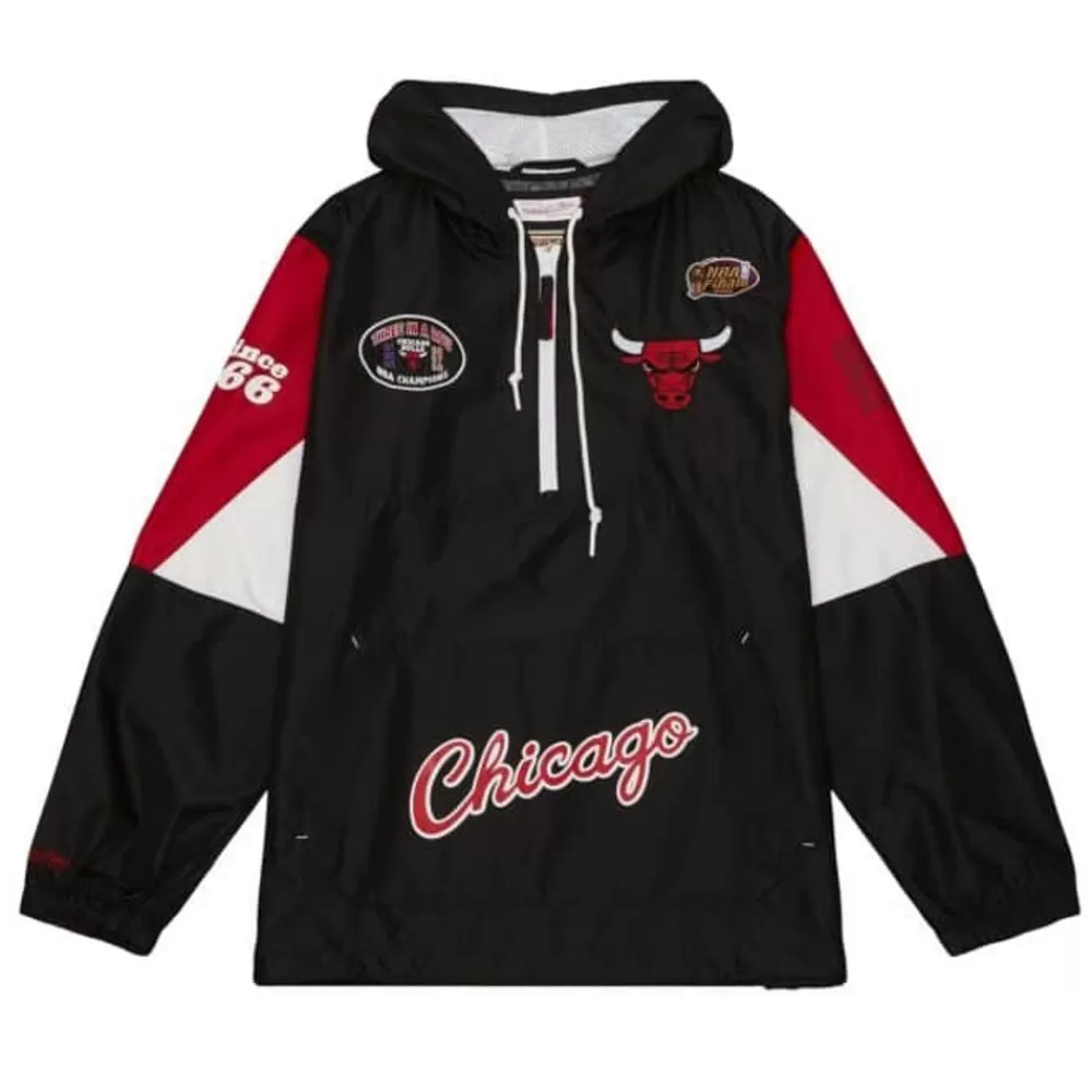 Apparel Mitchell & Ness Jackets & Outerwear-Team Origins Pullover Anorak Chicago Bulls