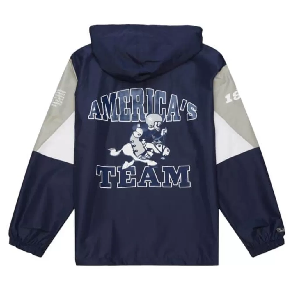 Apparel Mitchell & Ness Jackets & Outerwear-Team Origins Pullover Anorak Dallas Cowboys