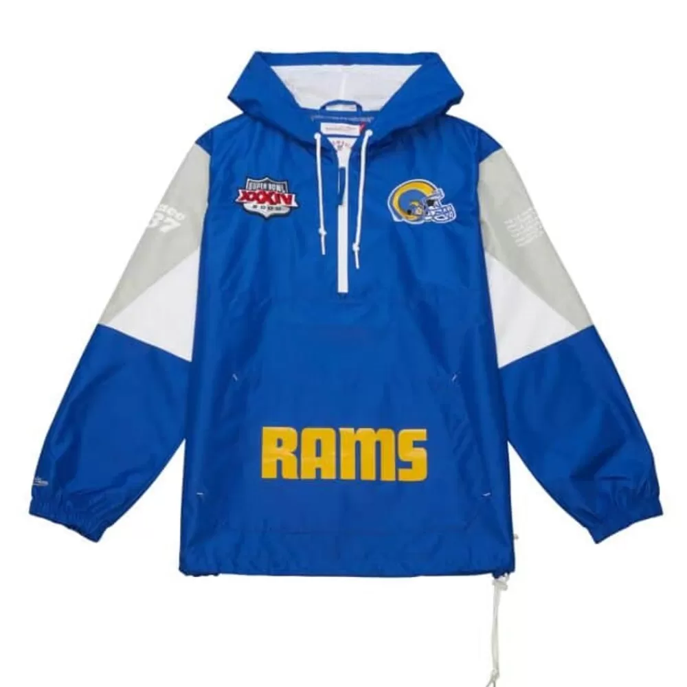 Apparel Mitchell & Ness Jackets & Outerwear-Team Origins Pullover Anorak Los Angeles Rams