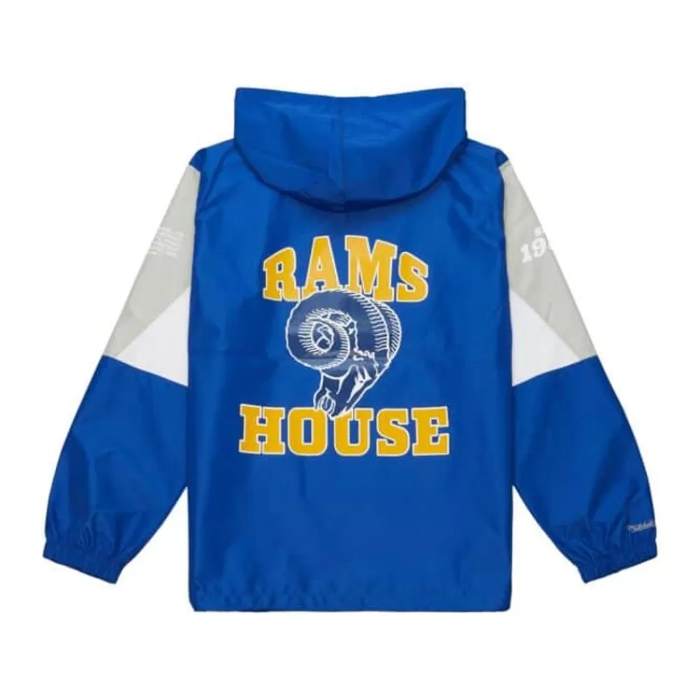 Apparel Mitchell & Ness Jackets & Outerwear-Team Origins Pullover Anorak Los Angeles Rams