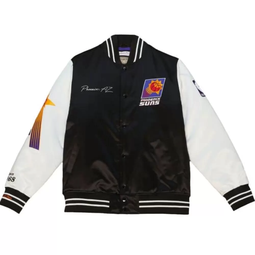 Apparel Mitchell & Ness Jackets & Outerwear-Team Origins Varsity Satin Jacket Phoenix Suns