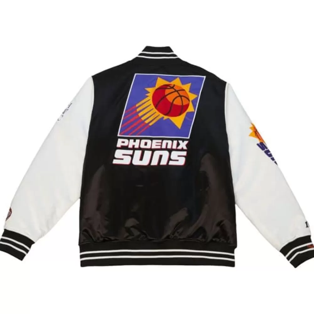 Apparel Mitchell & Ness Jackets & Outerwear-Team Origins Varsity Satin Jacket Phoenix Suns