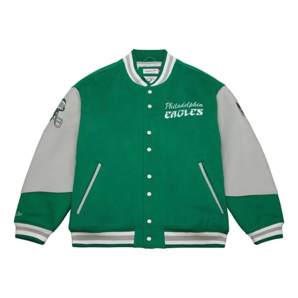 Apparel Mitchell & Ness Jackets & Outerwear-Team Varsity Jacket Philadelphia Eagles