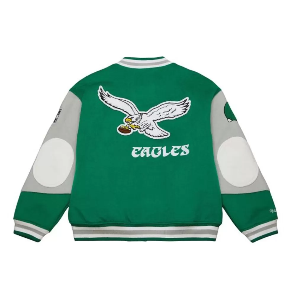 Apparel Mitchell & Ness Jackets & Outerwear-Team Varsity Jacket Philadelphia Eagles