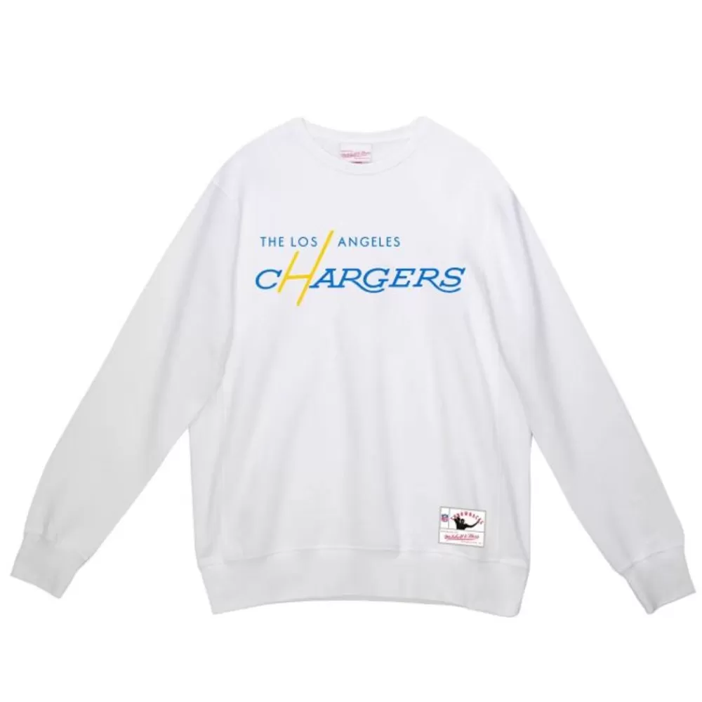 Apparel Mitchell & Ness Hoodies & Sweatshirts-Team Wordmark 2 Crew San Diego Chargers