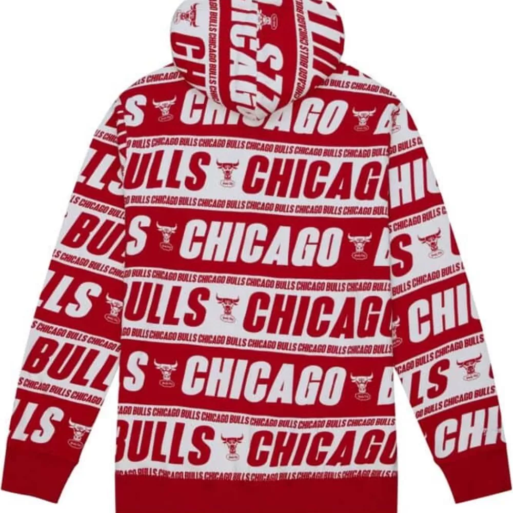 Apparel Mitchell & Ness Hoodies & Sweatshirts-Teamwrap Hoodie Chicago Bulls