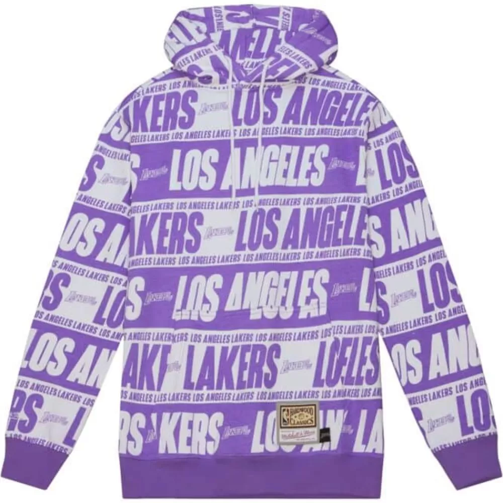 Apparel Mitchell & Ness Hoodies & Sweatshirts-Teamwrap Hoodie Los Angeles Lakers