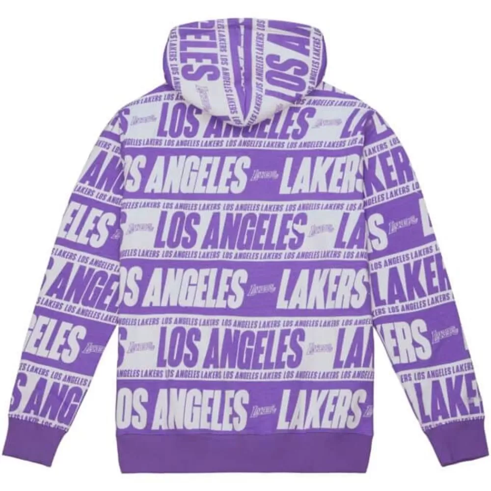 Apparel Mitchell & Ness Hoodies & Sweatshirts-Teamwrap Hoodie Los Angeles Lakers