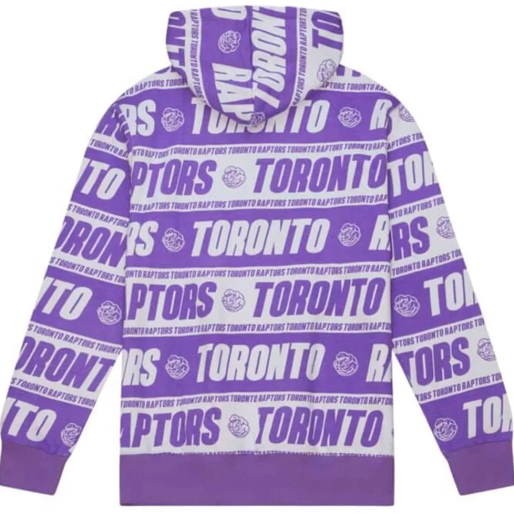 Apparel Mitchell & Ness Hoodies & Sweatshirts-Teamwrap Hoodie Toronto Raptors