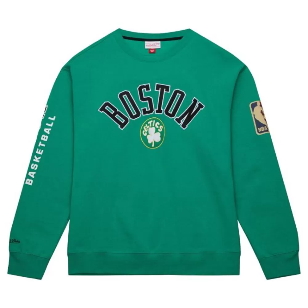 Apparel Mitchell & Ness Hoodies & Sweatshirts-There And Back Fleece Crew Boston Celtics