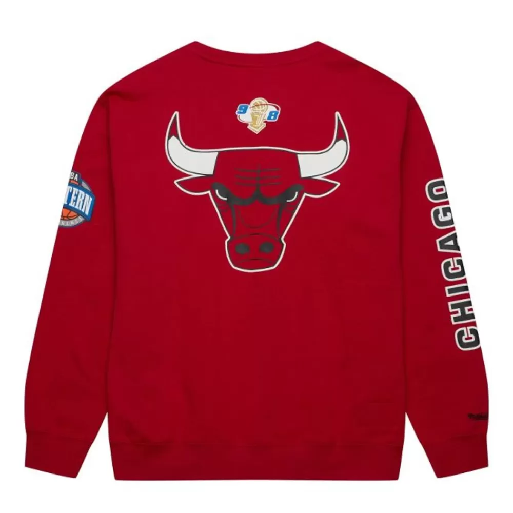 Apparel Mitchell & Ness Hoodies & Sweatshirts-There And Back Fleece Crew Chicago Bulls