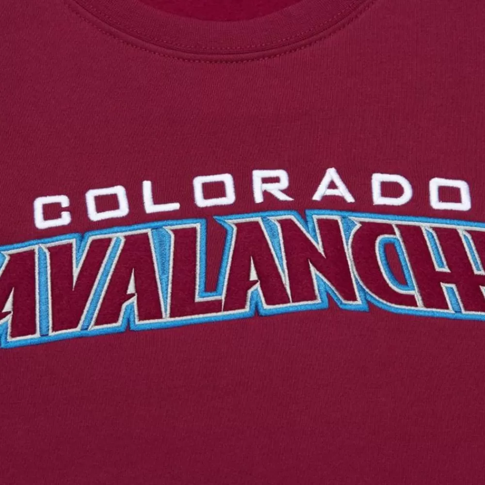 Apparel Mitchell & Ness Hoodies & Sweatshirts-There And Back Fleece Crew Current Logo Colorado Avalanche