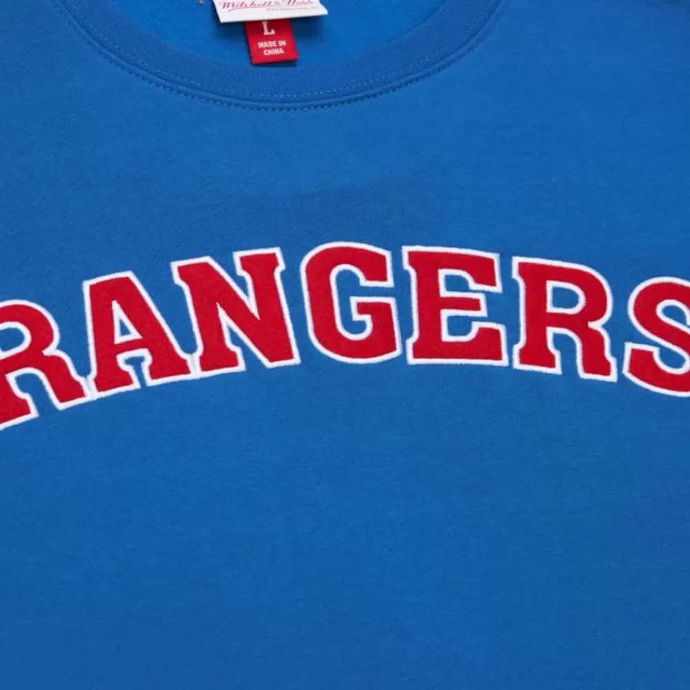 Apparel Mitchell & Ness Hoodies & Sweatshirts-There And Back Fleece Crew Current Logo New York Rangers