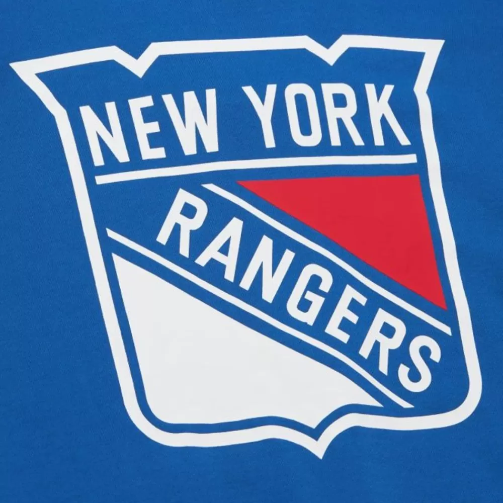 Apparel Mitchell & Ness Hoodies & Sweatshirts-There And Back Fleece Crew Current Logo New York Rangers