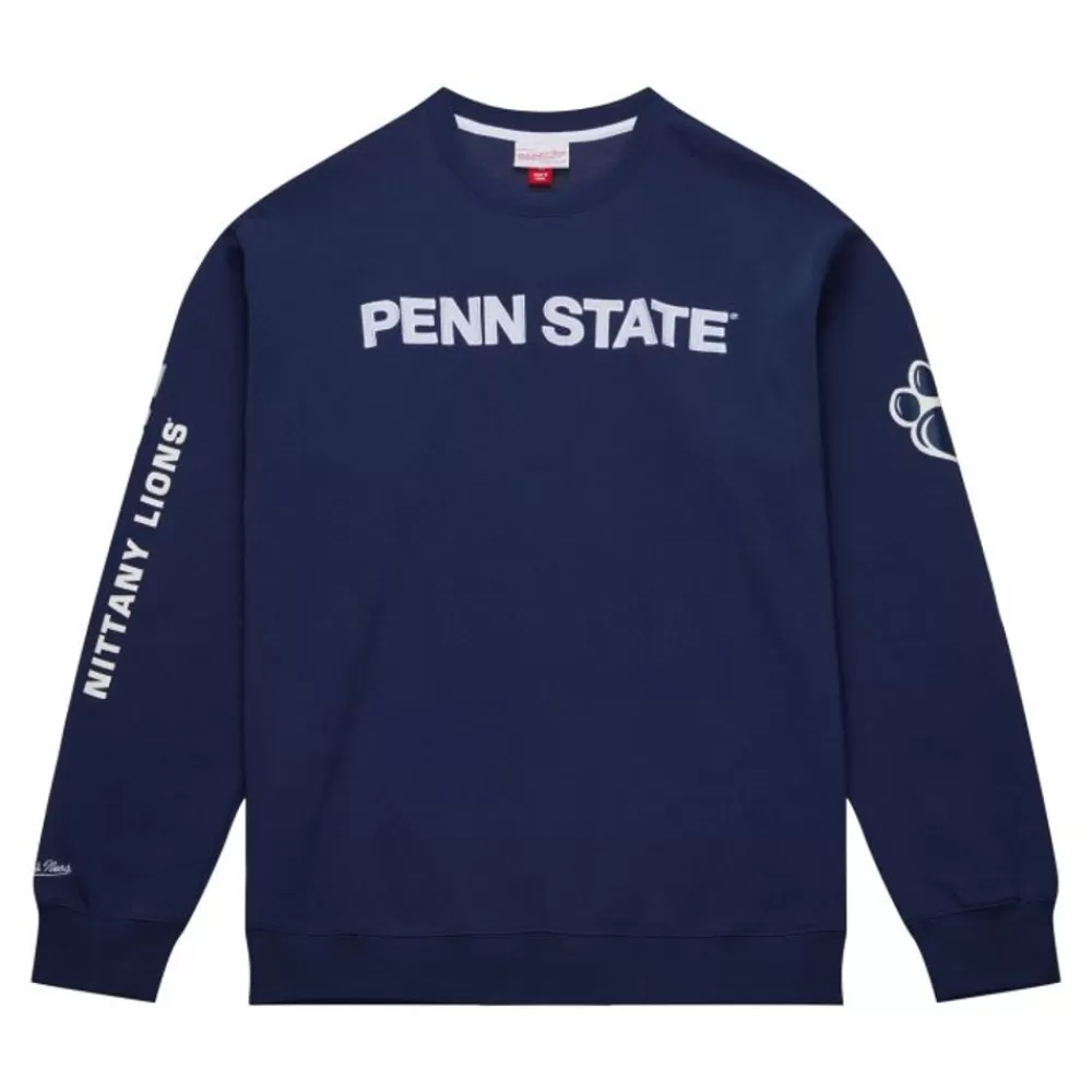 Apparel Mitchell & Ness Hoodies & Sweatshirts-There And Back Fleece Crew Current Logo Penn State University