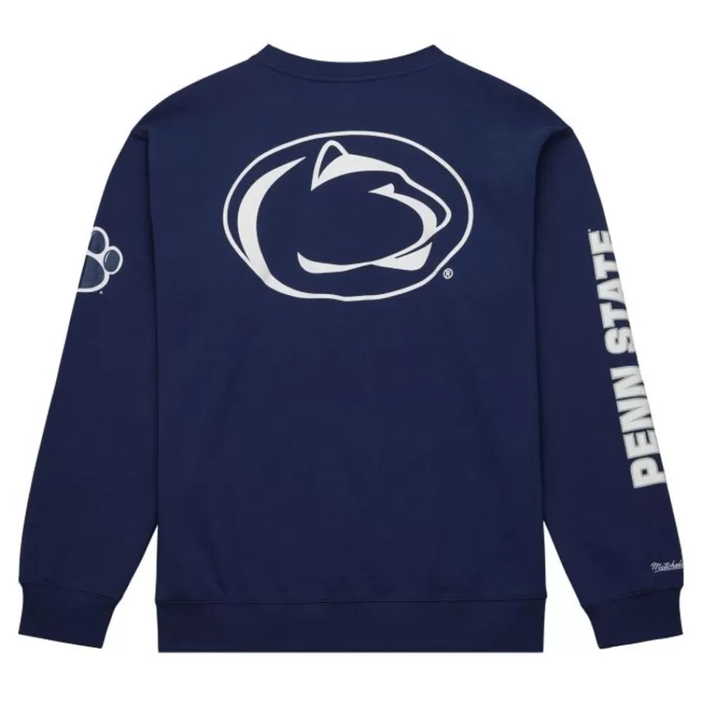 Apparel Mitchell & Ness Hoodies & Sweatshirts-There And Back Fleece Crew Current Logo Penn State University