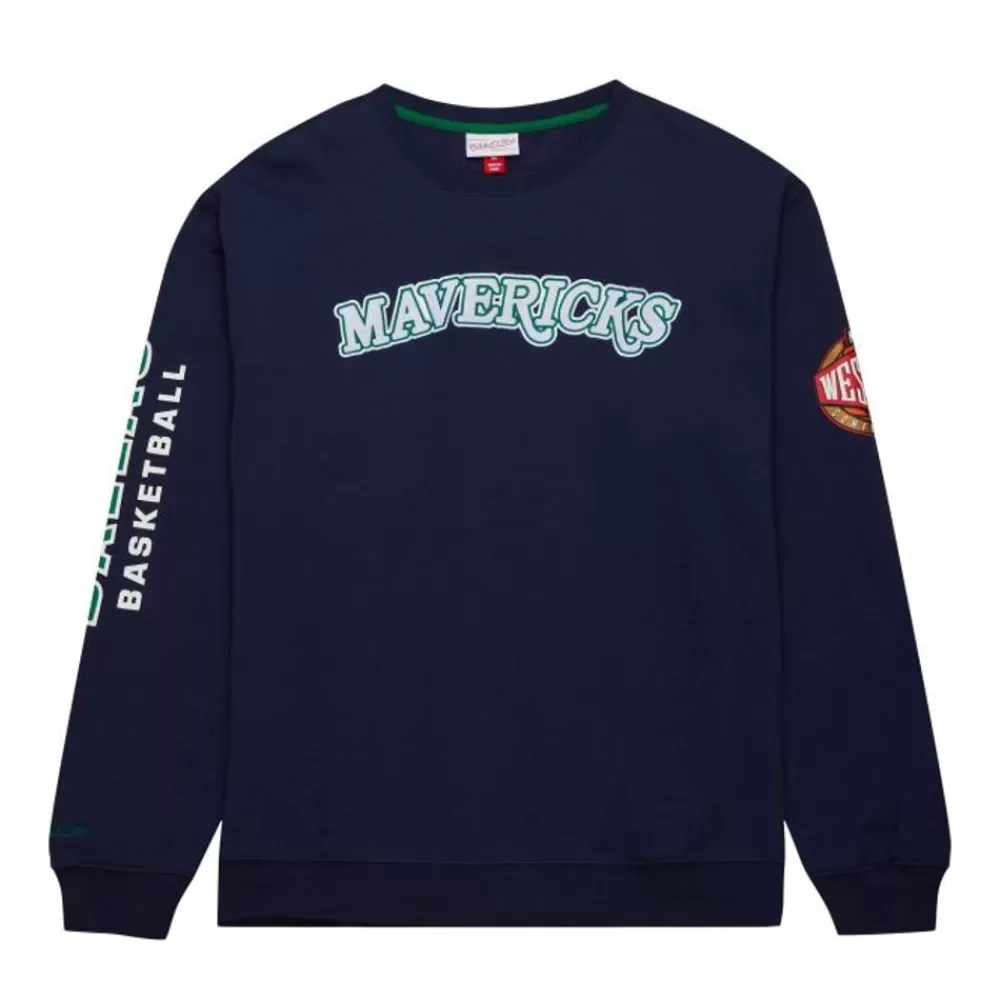 Apparel Mitchell & Ness Hoodies & Sweatshirts-There And Back Fleece Crew Dallas Mavericks