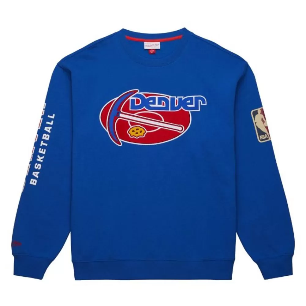 Apparel Mitchell & Ness Hoodies & Sweatshirts-There And Back Fleece Crew Denver Nuggets