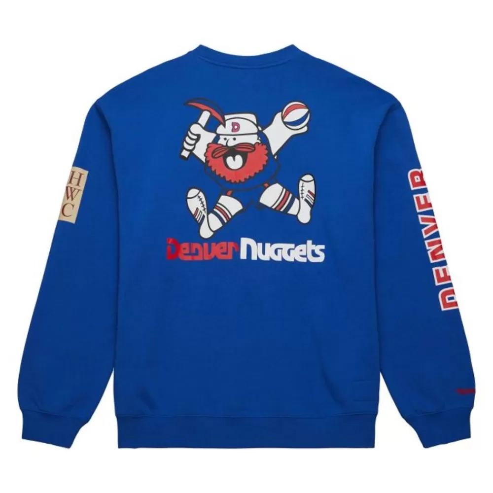 Apparel Mitchell & Ness Hoodies & Sweatshirts-There And Back Fleece Crew Denver Nuggets