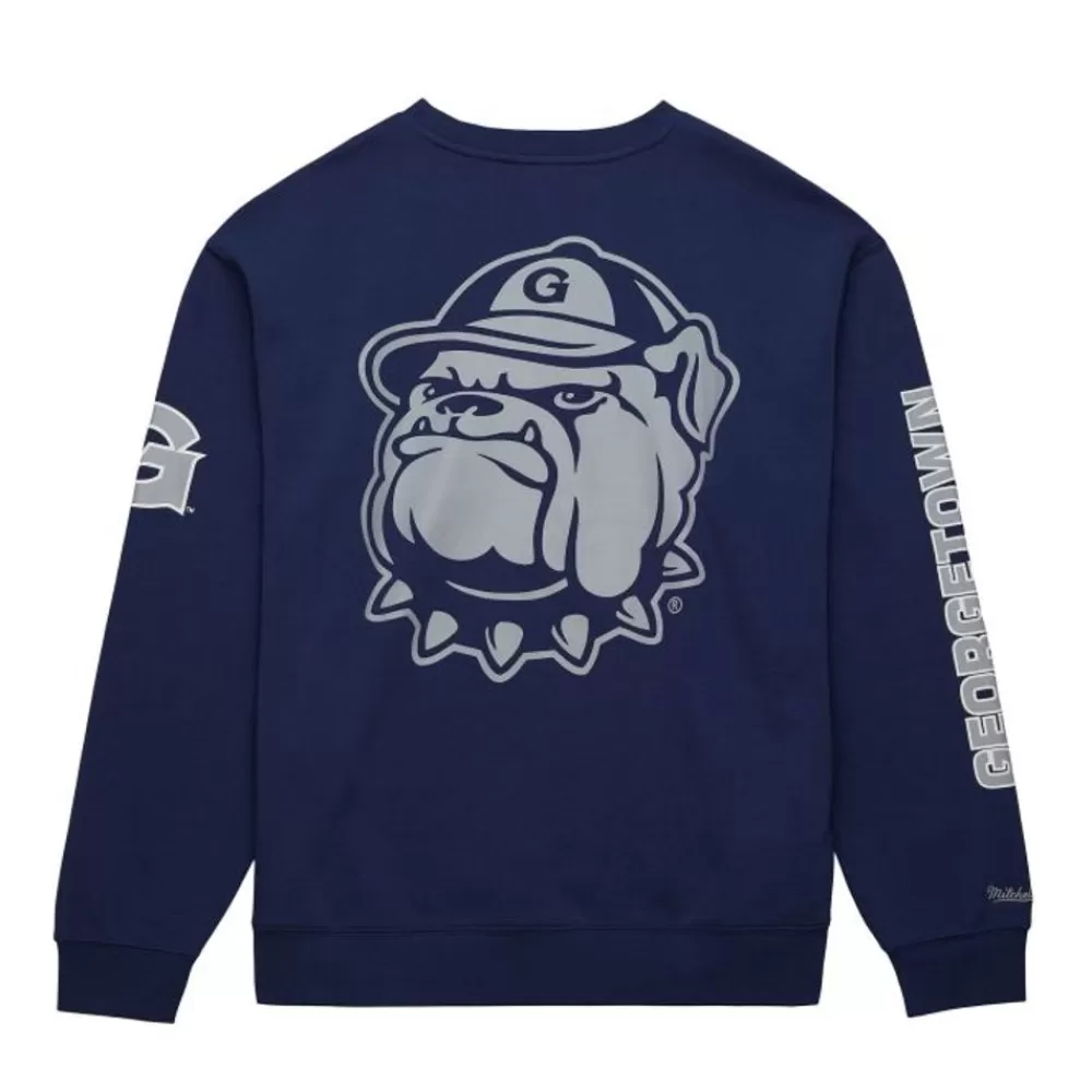 Apparel Mitchell & Ness Hoodies & Sweatshirts-There And Back Fleece Crew Georgetown University
