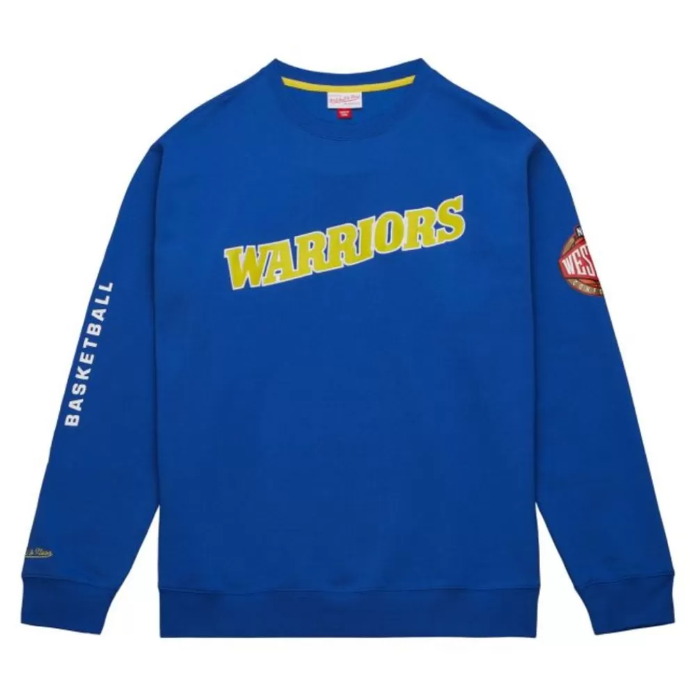 Apparel Mitchell & Ness Hoodies & Sweatshirts-There And Back Fleece Crew Golden State Warriors