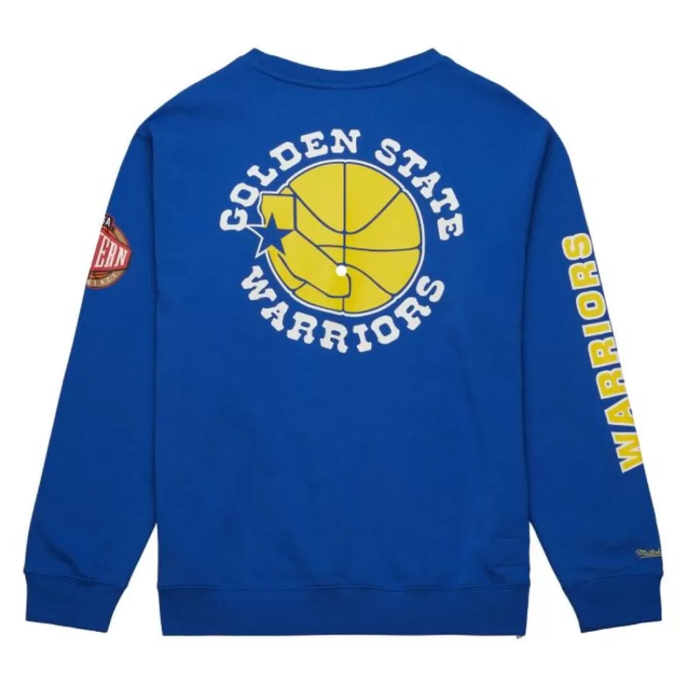Apparel Mitchell & Ness Hoodies & Sweatshirts-There And Back Fleece Crew Golden State Warriors