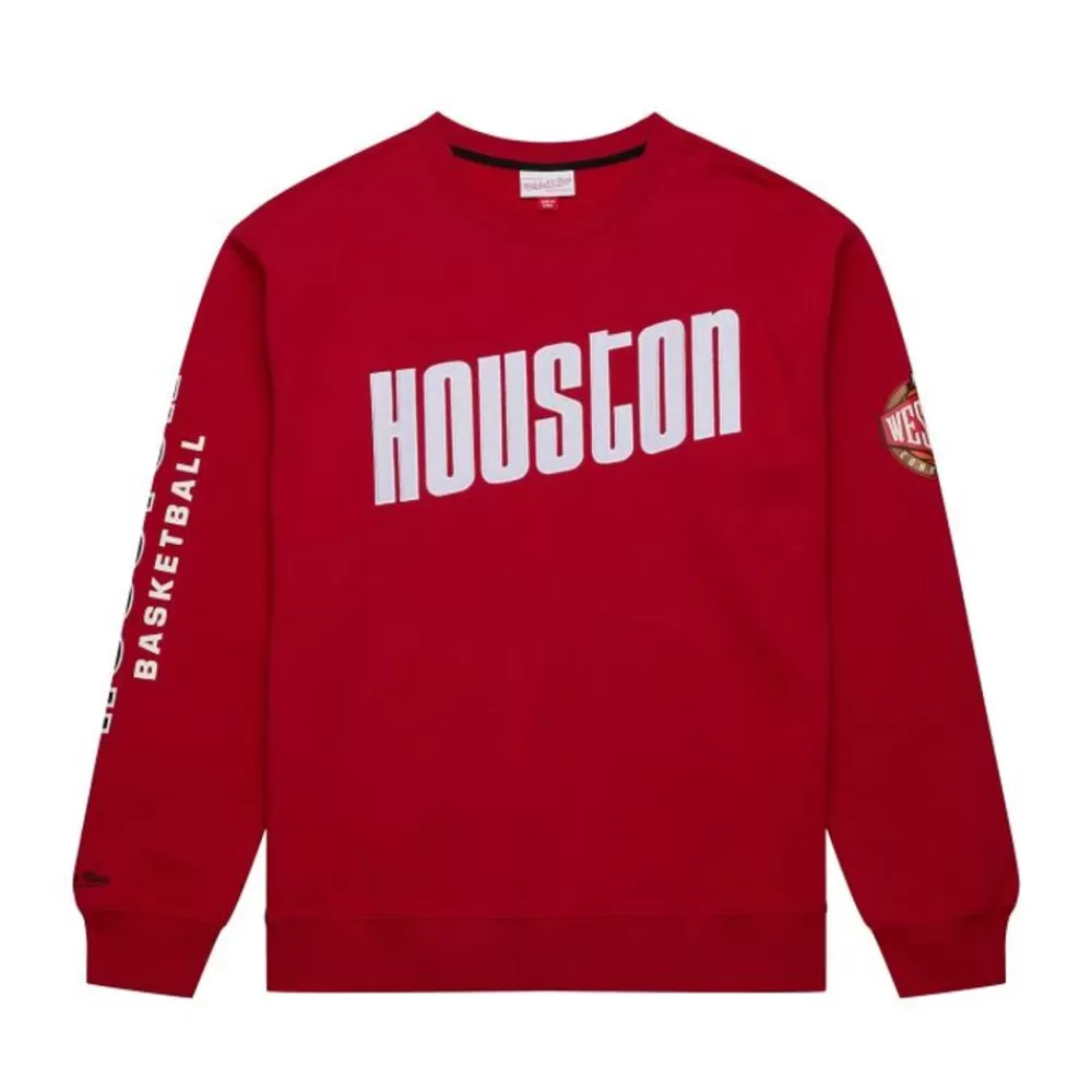 Apparel Mitchell & Ness Hoodies & Sweatshirts-There And Back Fleece Crew Houston Rockets