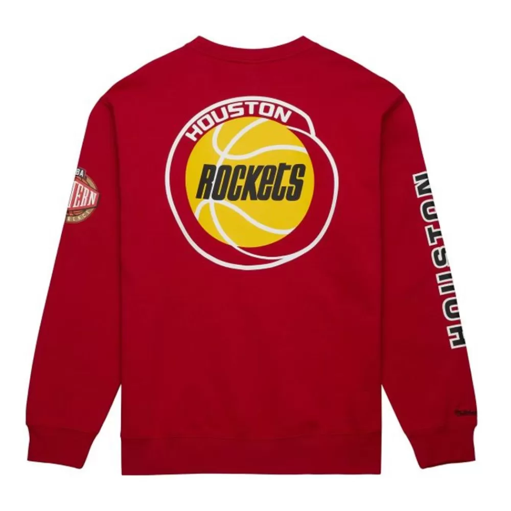 Apparel Mitchell & Ness Hoodies & Sweatshirts-There And Back Fleece Crew Houston Rockets
