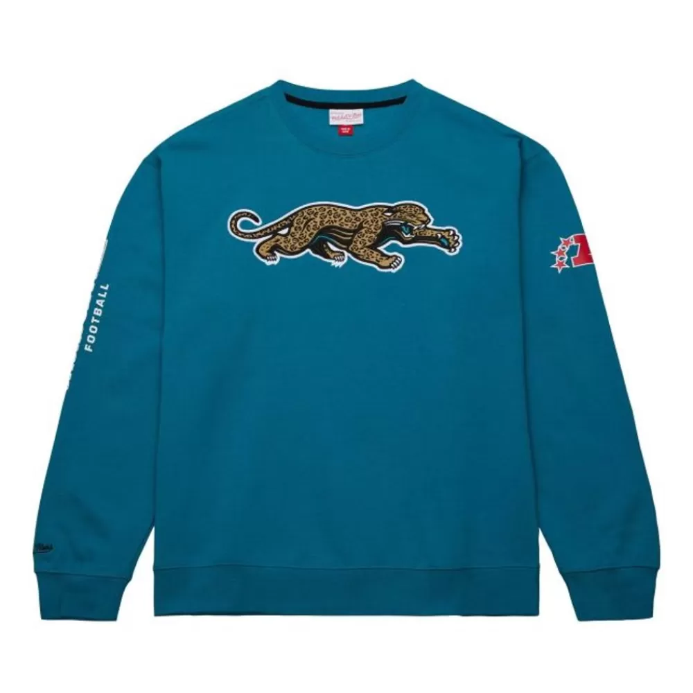 Apparel Mitchell & Ness Hoodies & Sweatshirts-There And Back Fleece Crew Jacksonville Jaguars