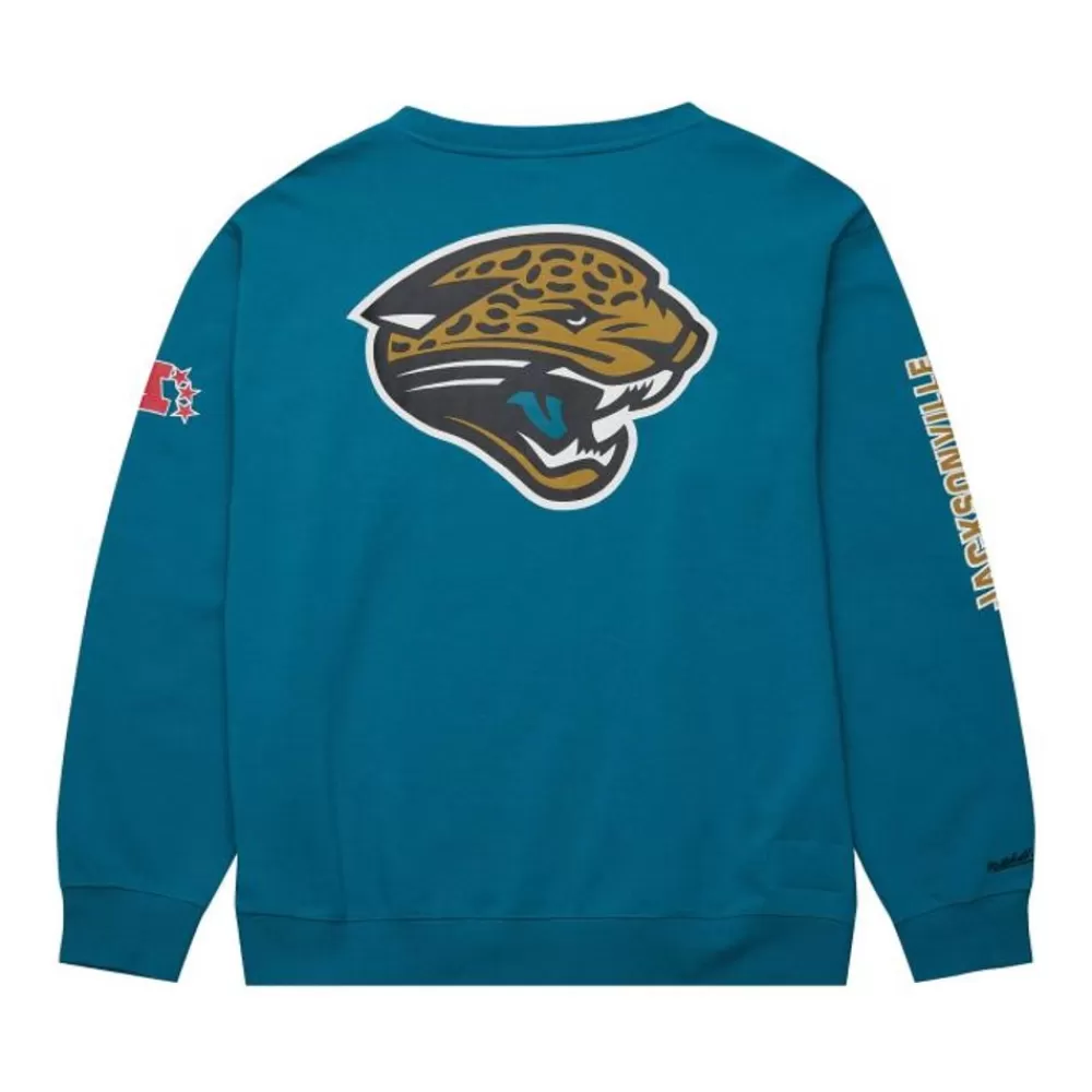 Apparel Mitchell & Ness Hoodies & Sweatshirts-There And Back Fleece Crew Jacksonville Jaguars