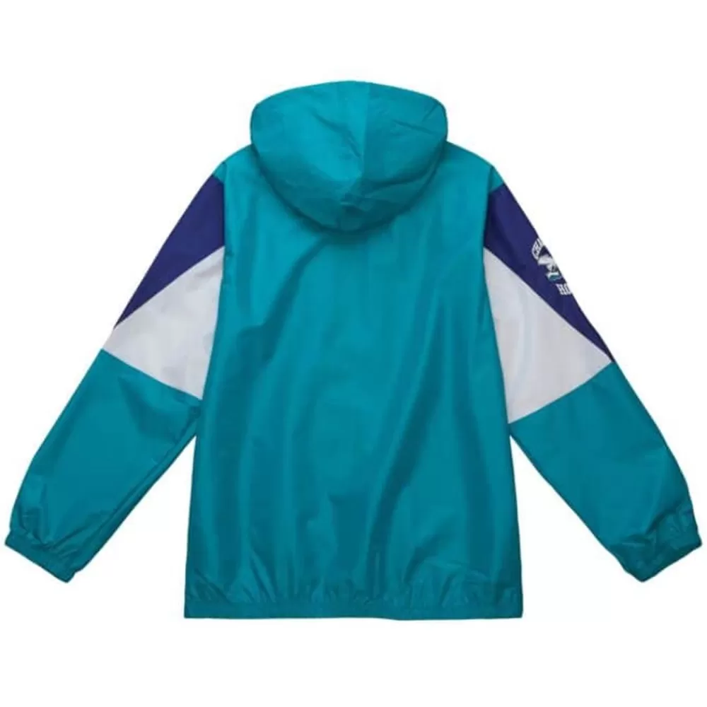 Apparel Mitchell & Ness Jackets & Outerwear-Throw It Back Full Zip Windbreaker Charlotte Hornets