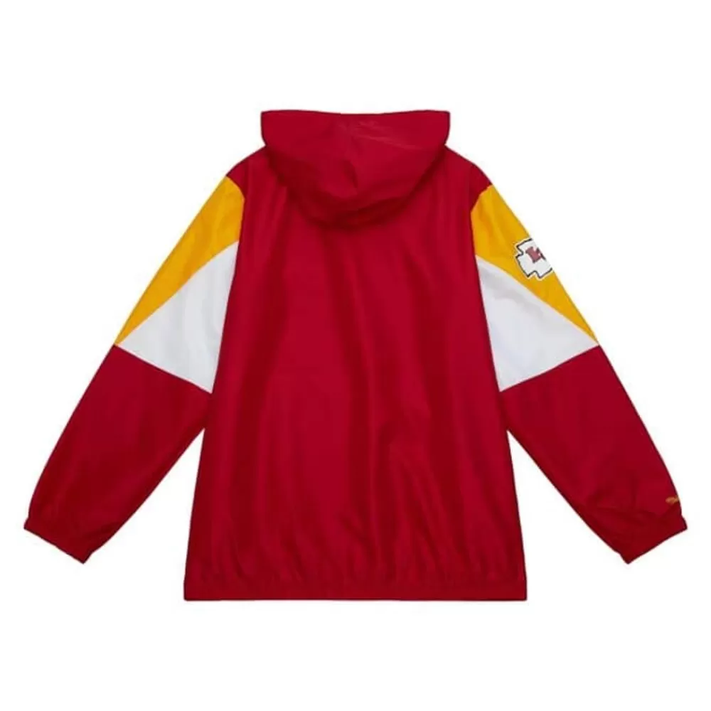 Apparel Mitchell & Ness Jackets & Outerwear-Throw It Back Full Zip Windbreaker Kansas City Chiefs