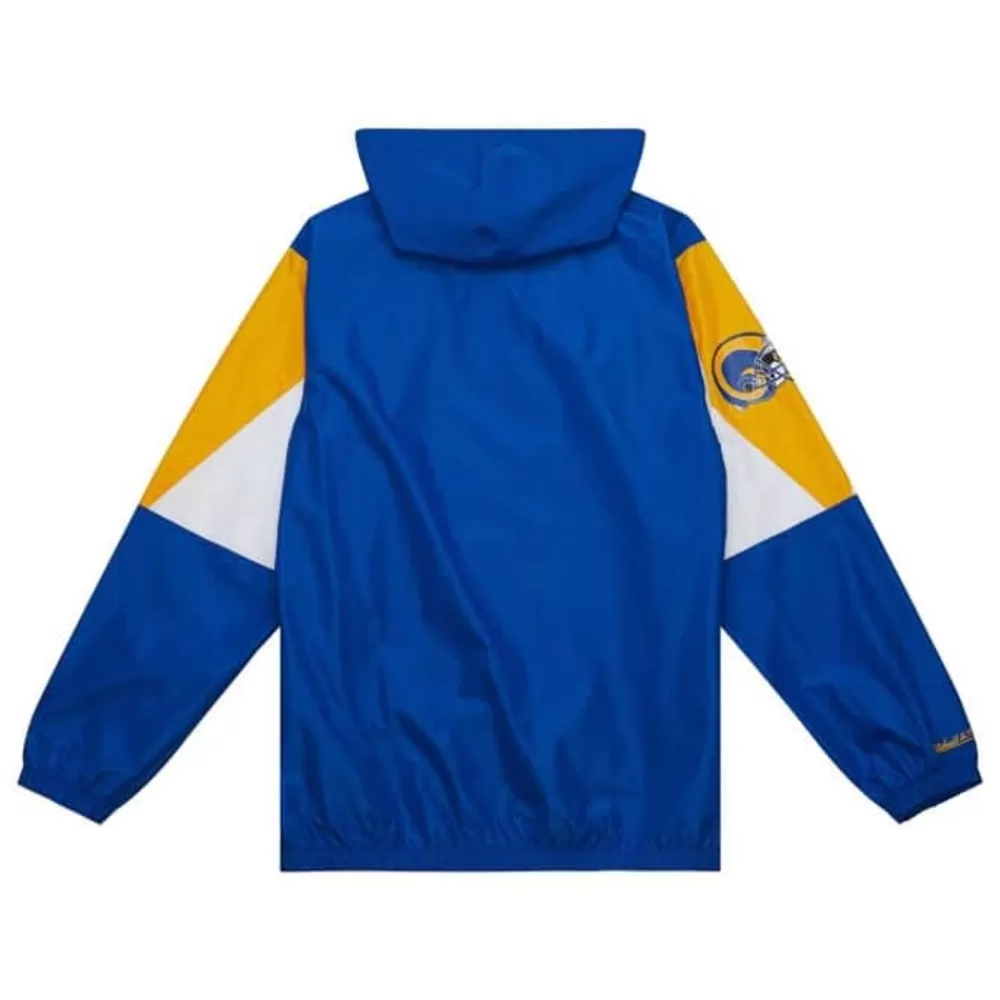 Apparel Mitchell & Ness Jackets & Outerwear-Throw It Back Full Zip Windbreaker Los Angeles Rams