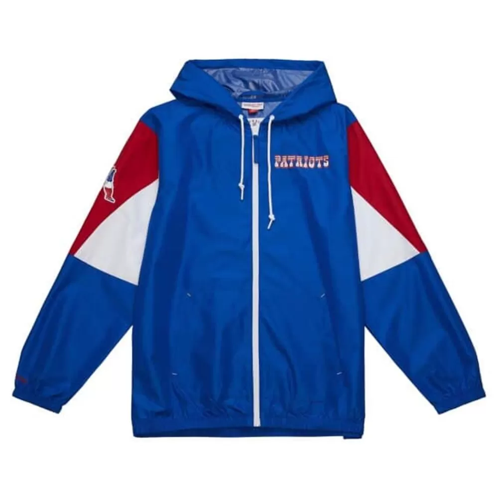 Apparel Mitchell & Ness Jackets & Outerwear-Throw It Back Full Zip Windbreaker New England Patriots