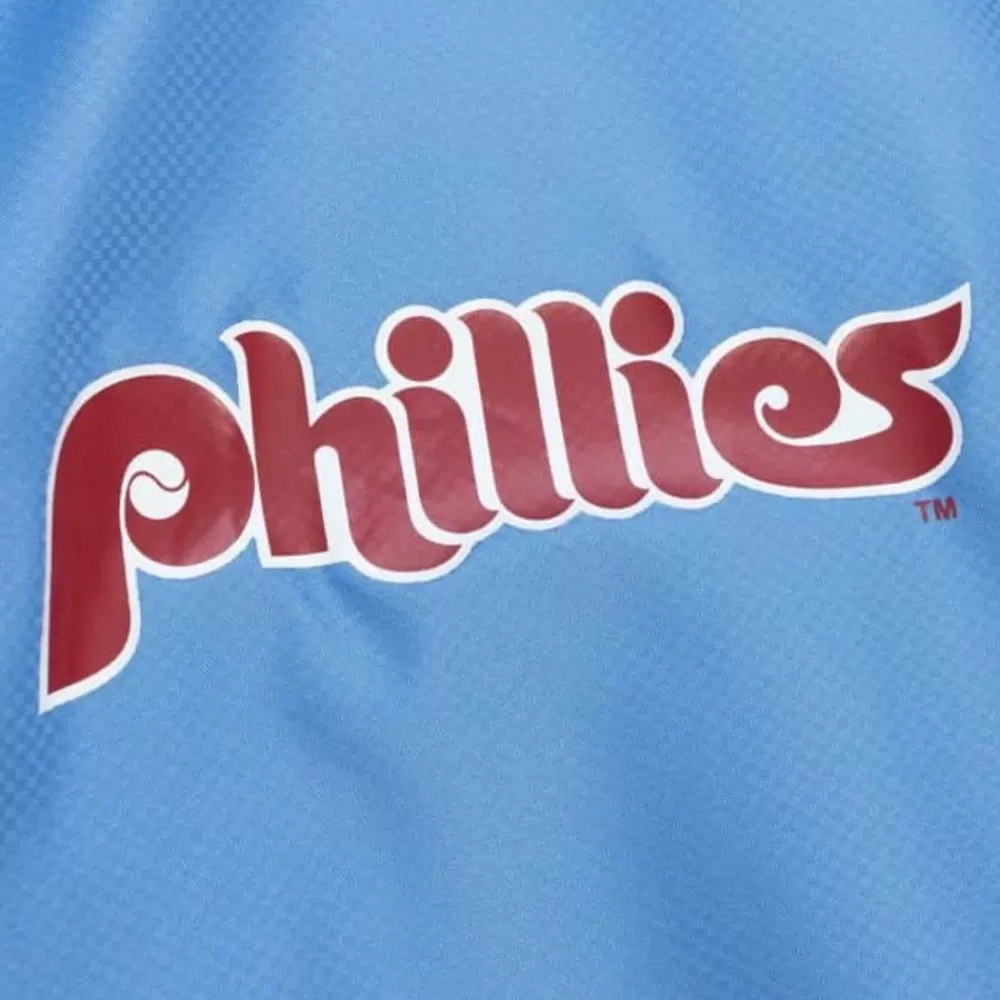 Apparel Mitchell & Ness Jackets & Outerwear-Throw It Back Full Zip Windbreaker Philadelphia Phillies