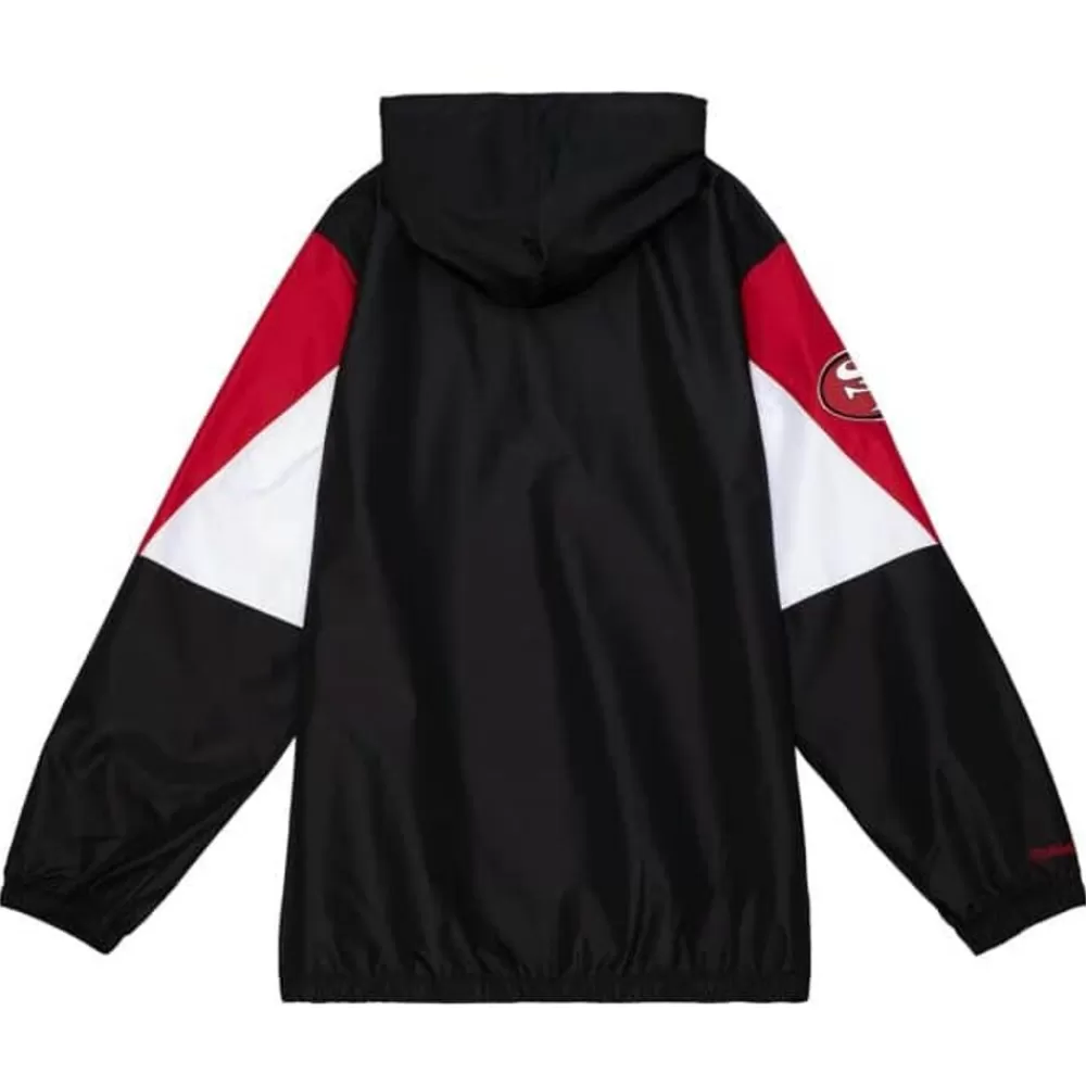 Apparel Mitchell & Ness Jackets & Outerwear-Throw It Back Full Zip Windbreaker San Francisco 49Ers