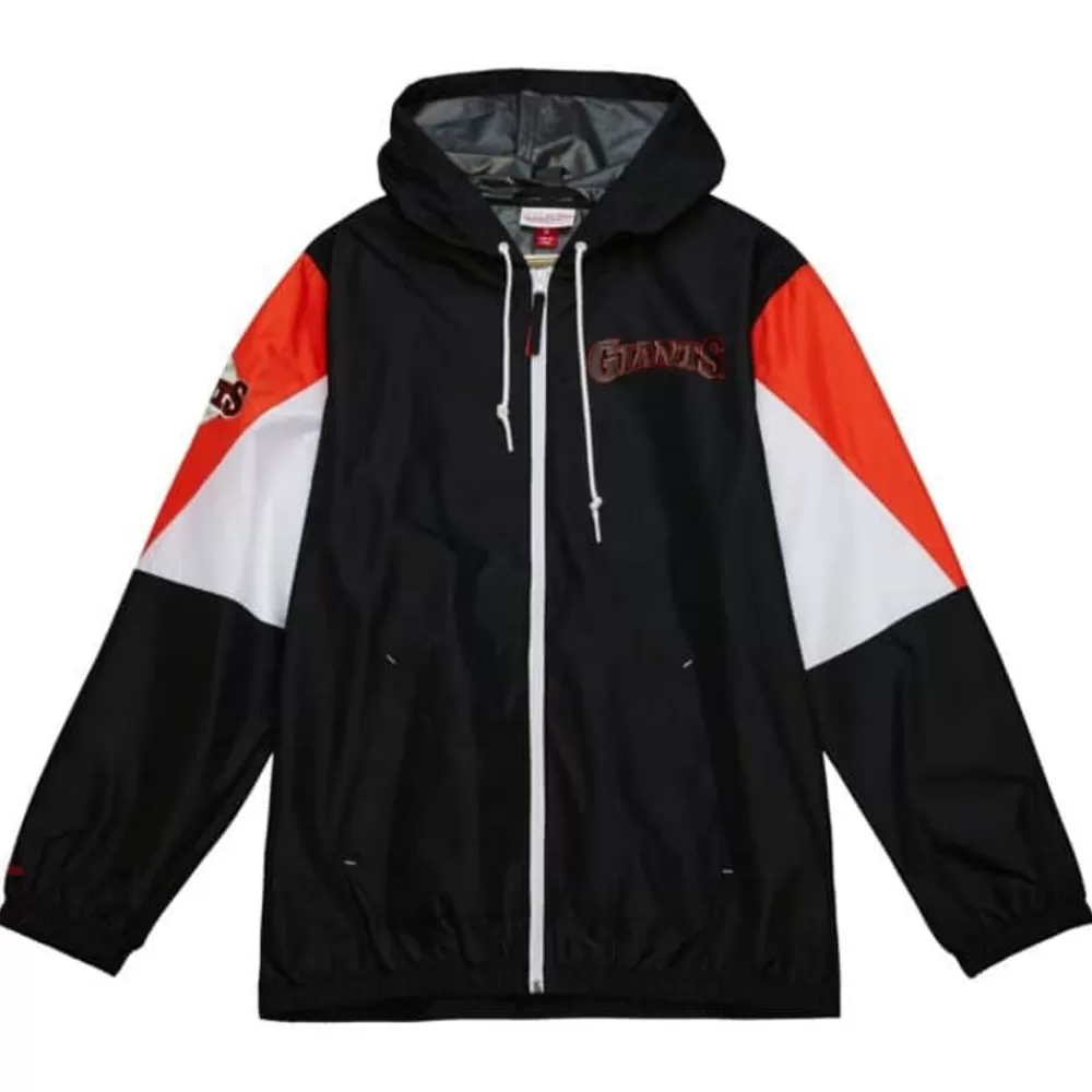 Apparel Mitchell & Ness Jackets & Outerwear-Throw It Back Full Zip Windbreaker San Francisco Giants