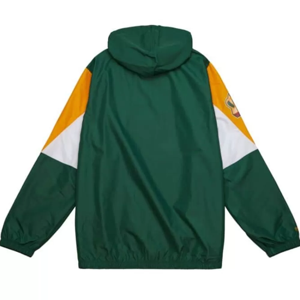 Apparel Mitchell & Ness Jackets & Outerwear-Throw It Back Full Zip Windbreaker Seattle Supersonics