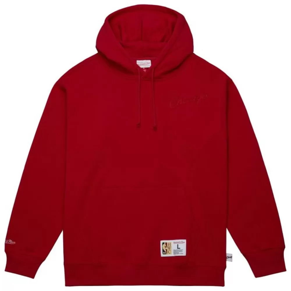 Apparel Mitchell & Ness Hoodies & Sweatshirts-Tonal Logo Heavyweight Fleece Chicago Bulls