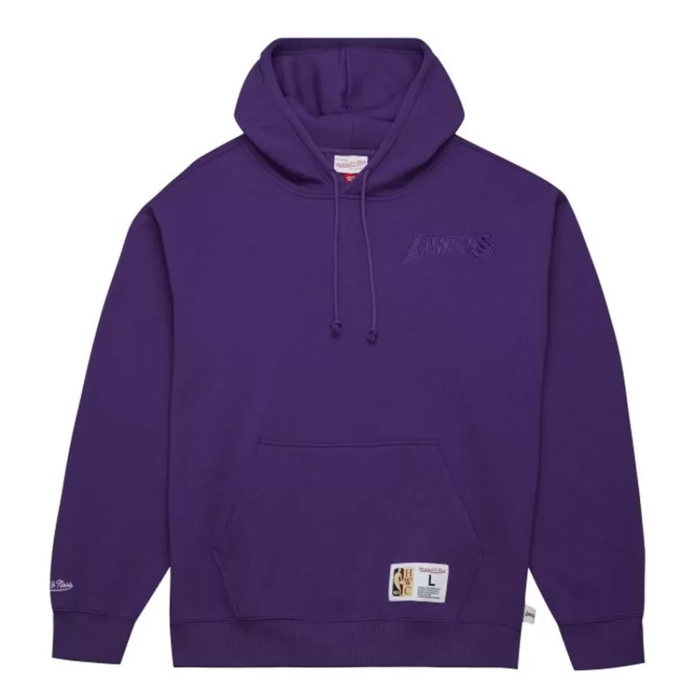 Apparel Mitchell & Ness Hoodies & Sweatshirts-Tonal Logo Heavyweight Fleece Los Angeles Lakers