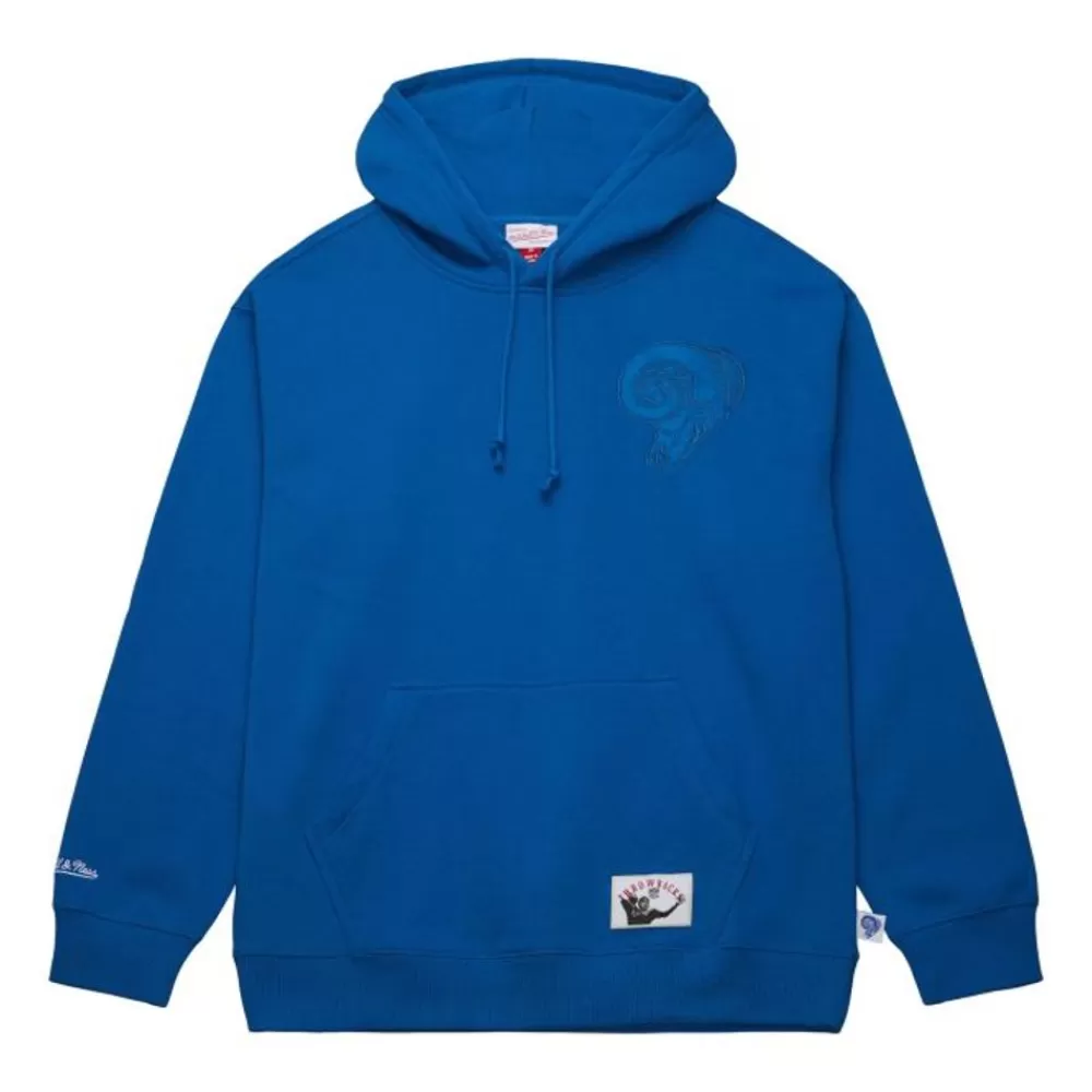 Apparel Mitchell & Ness Hoodies & Sweatshirts-Tonal Logo Heavyweight Fleece Los Angeles Rams