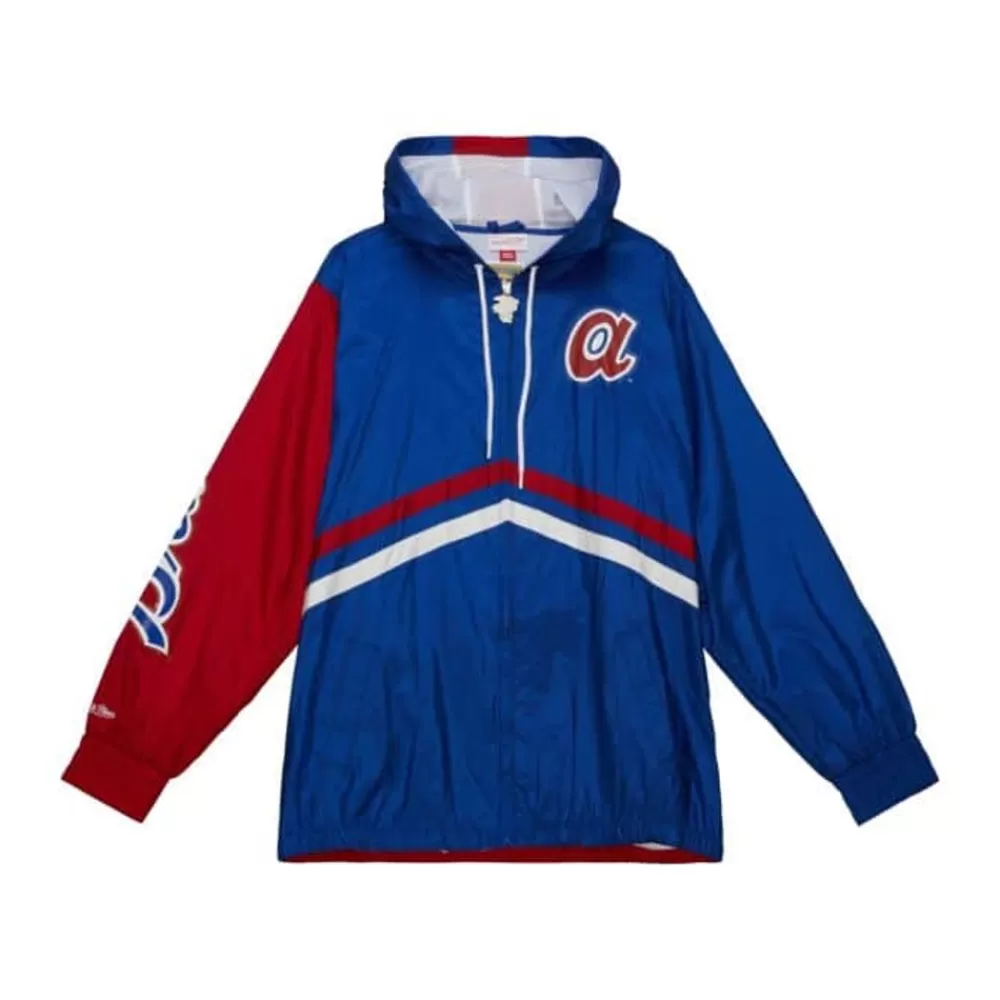 Apparel Mitchell & Ness Jackets & Outerwear-Undeniable Full Zip Windbreaker Atlanta Braves