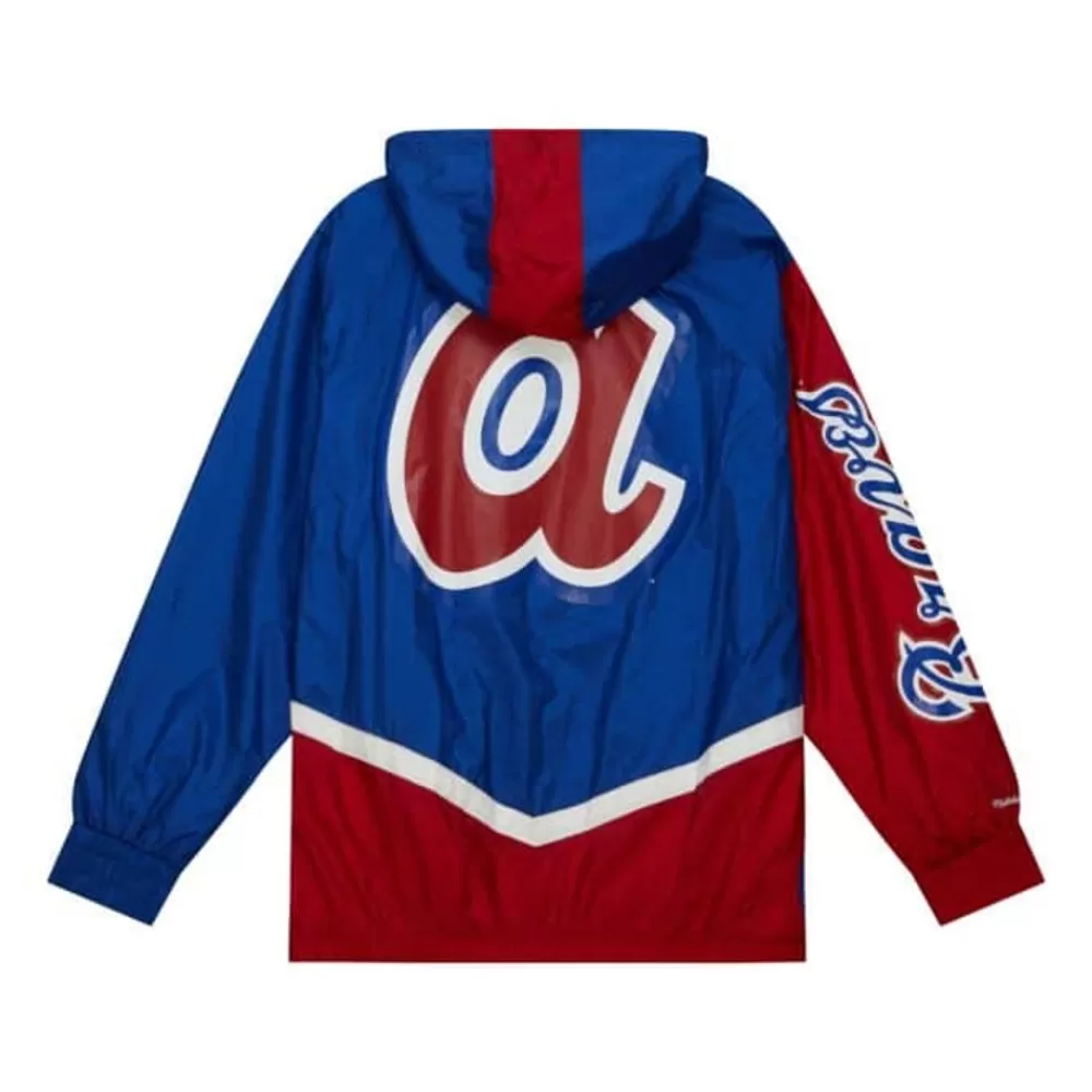 Apparel Mitchell & Ness Jackets & Outerwear-Undeniable Full Zip Windbreaker Atlanta Braves