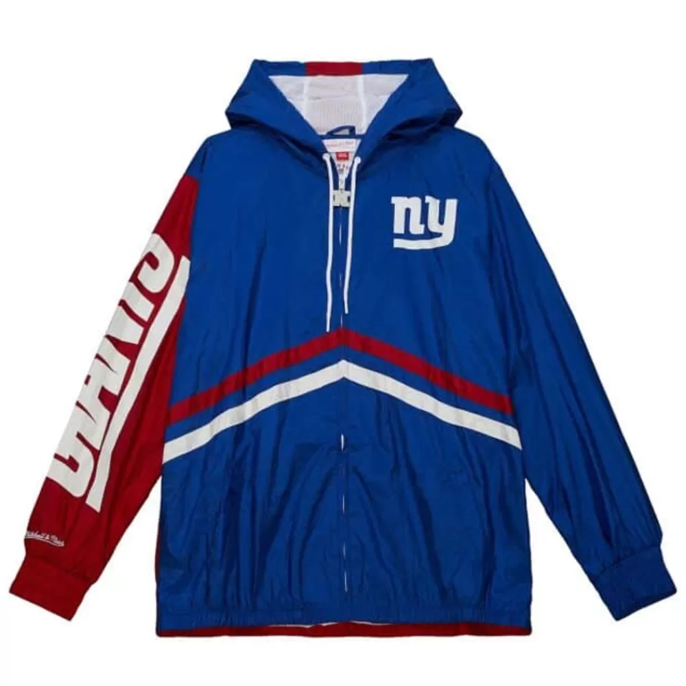 Apparel Mitchell & Ness Jackets & Outerwear-Undeniable Full Zip Windbreaker New York Giants