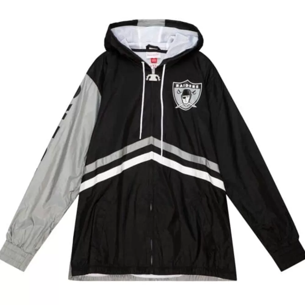 Apparel Mitchell & Ness Jackets & Outerwear-Undeniable Full Zip Windbreaker Oakland Raiders