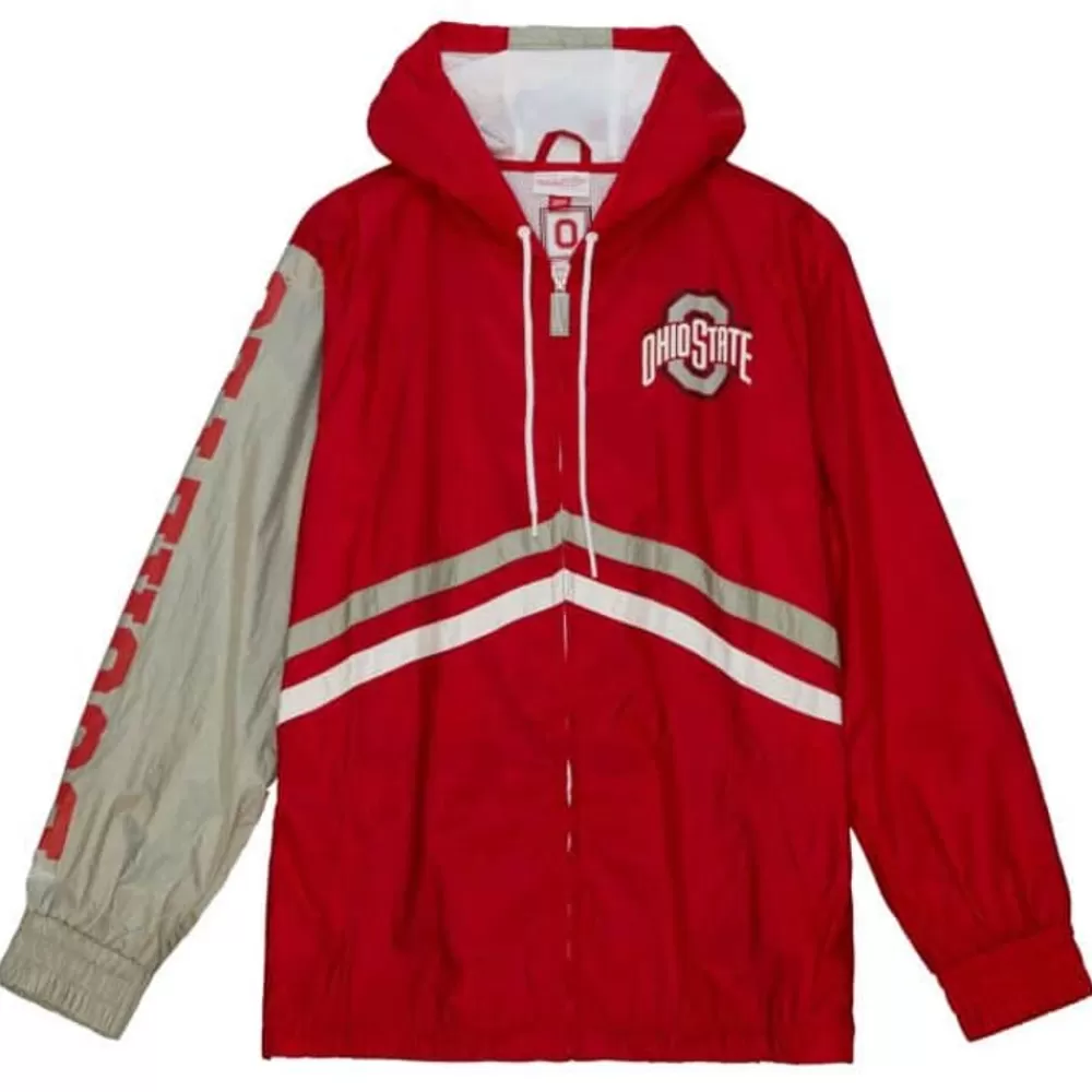 Apparel Mitchell & Ness Jackets & Outerwear-Undeniable Full Zip Windbreaker Ohio State