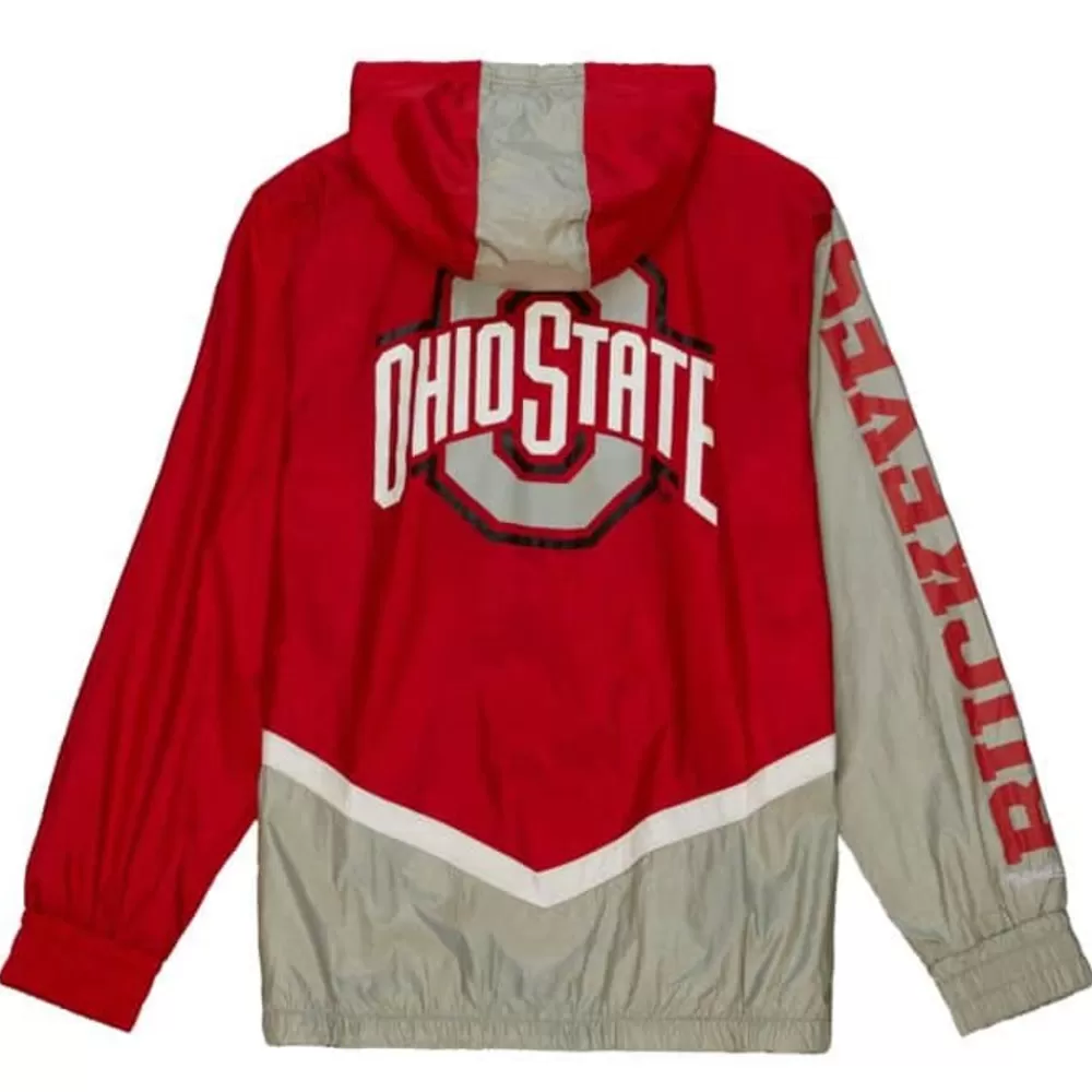 Apparel Mitchell & Ness Jackets & Outerwear-Undeniable Full Zip Windbreaker Ohio State