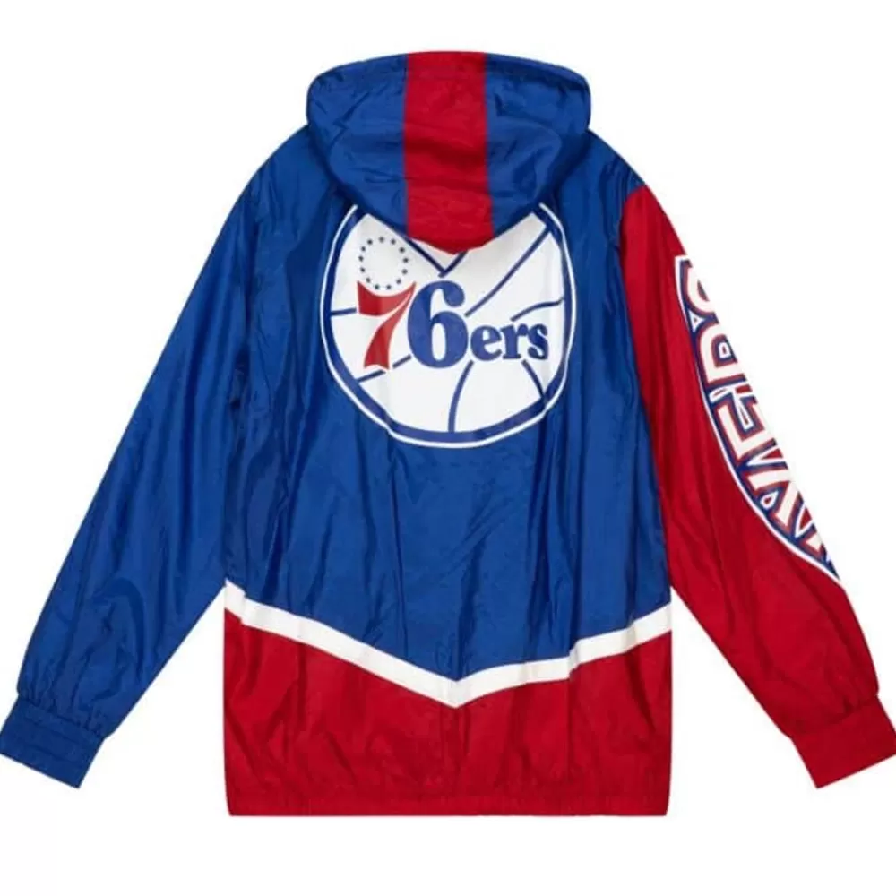 Apparel Mitchell & Ness Jackets & Outerwear-Undeniable Full Zip Windbreaker Philadelphia 76Ers