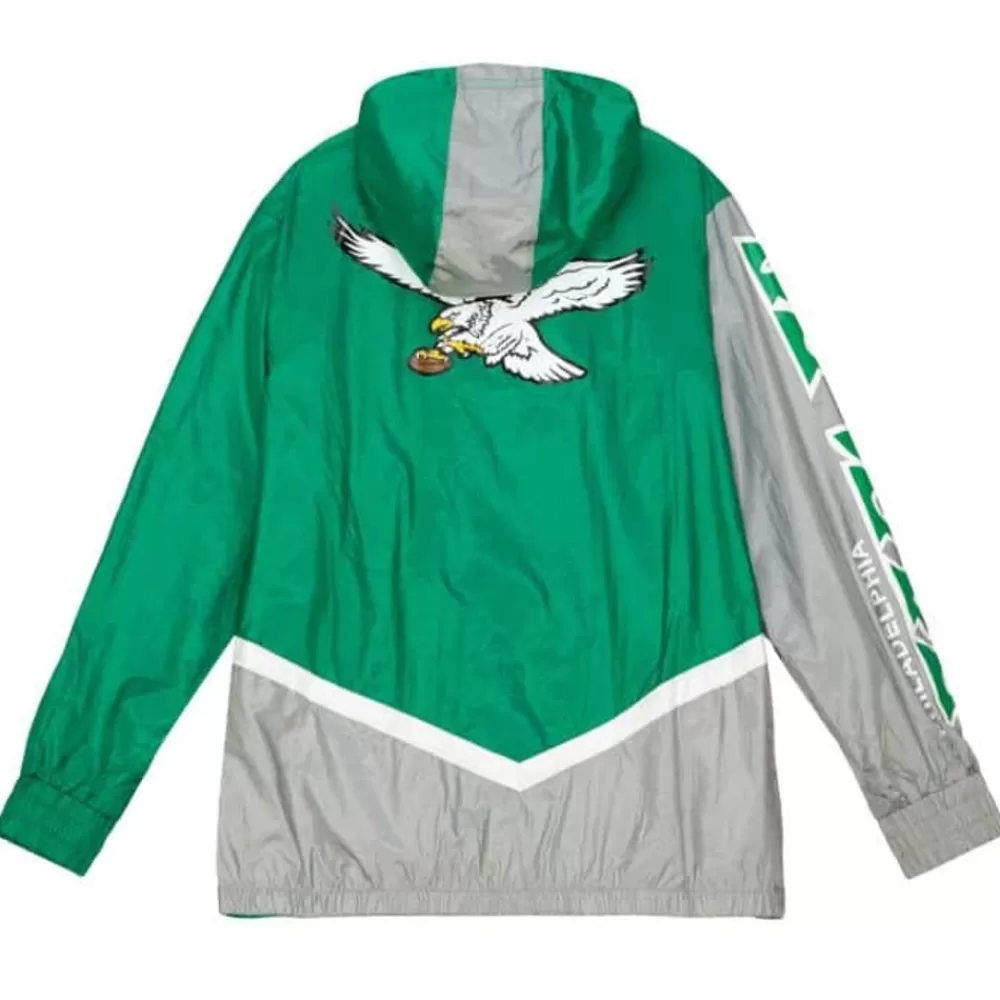 Apparel Mitchell & Ness Jackets & Outerwear-Undeniable Full Zip Windbreaker Philadelphia Eagles